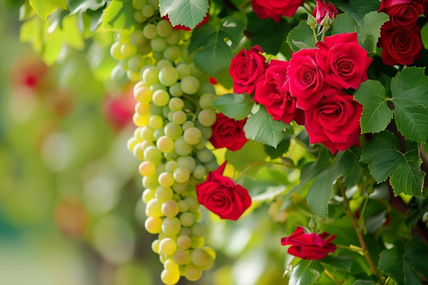 розы и виноград 